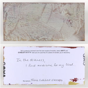 This postcard was created by Fiona Cuthbert O'meara.
